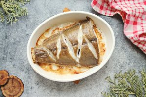 Палтус целиком в духовке