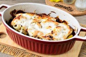 Куриные грудки с картошкой и грибами Куриные грудки с картошкой и грибами